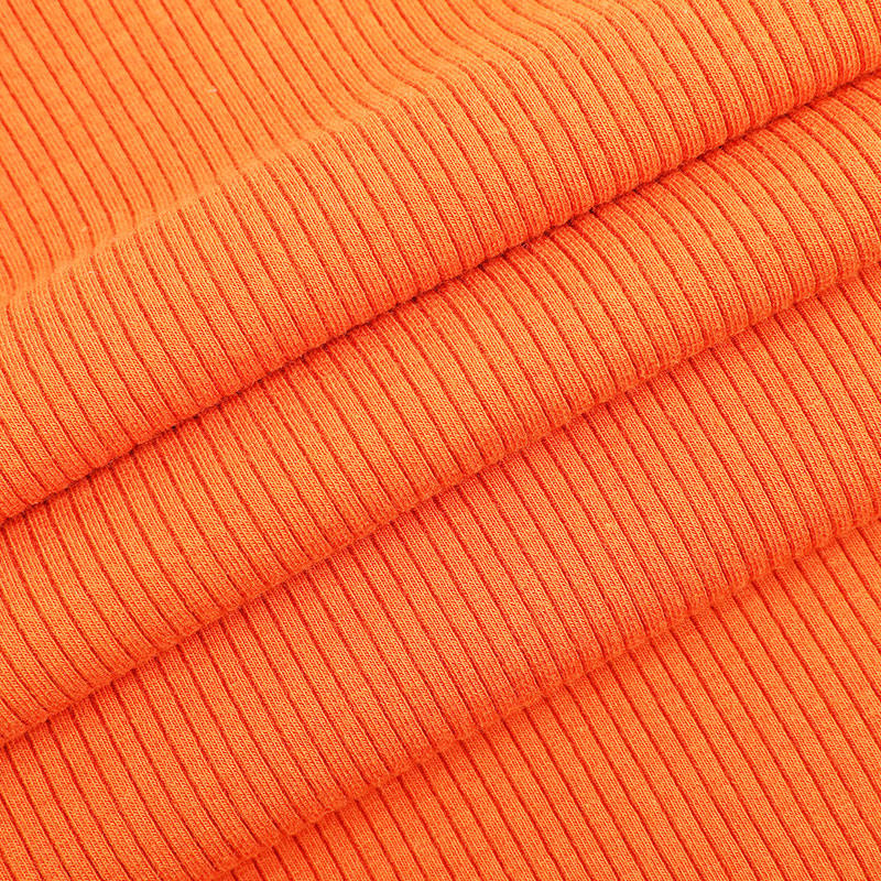 32s C/R + 40D teljes bevonatú csíkos spandex bordás kötött