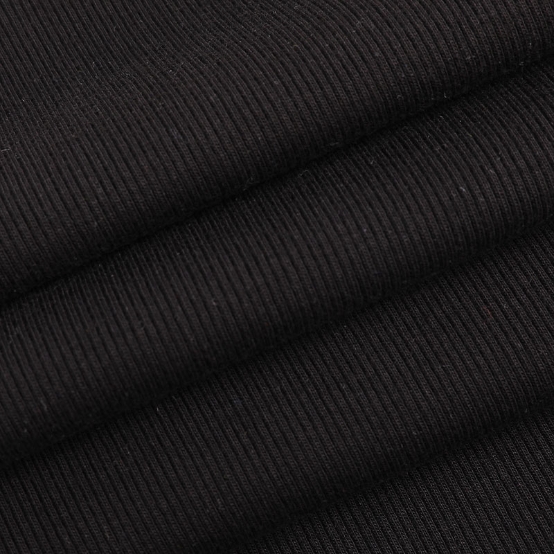 32s C/M + 30D teljes bevonatú 2x2 spandex bordás kötött